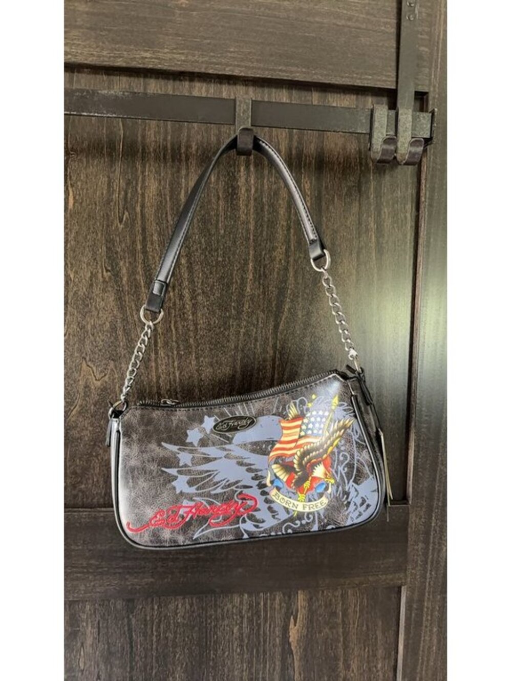 Ed Hardy Born Free Graphic Handbag